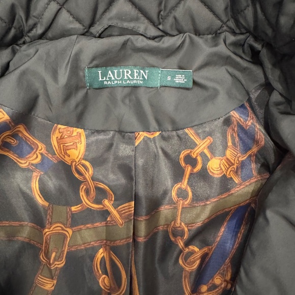 Ralph Lauren Black Women's Faux-Suede-Trim Quilted coat - Picture 5 of 9